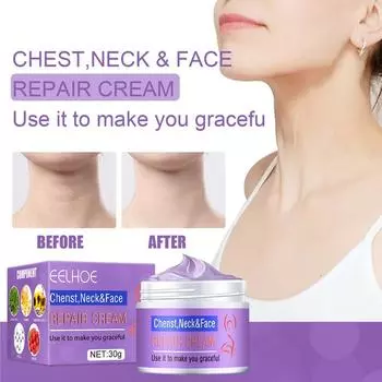 Восстанавливающий крем для шеи и лица, увлажняющий, осветляющий, лифтинг и укрепляющий