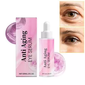 Восстанавливающий лосьон для глаз Укрепляющий лосьон для глаз Увлажняющий и увлажняющий лосьон для глаз Уменьшает морщины под глазами Мешки Темные отеки 30 мл One Size