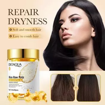 Восстанавливающий питательный кондиционер с эфирным маслом на основе риса для ухода за волосами 1ml*30pcs