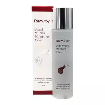 Восстанавливающий тонер для лица Корея с муцином улитки FarmStay Snail Mucus Moisture Toner 150мл