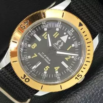 ВОССТАНОВЛЕННЫЕ 40-ММ ШВЕЙЦАРСКИЕ МУЖСКИЕ ЧАСЫ TITUS С РУЧНЫМ ЗАВОДОМ И ПОВОРОТНЫМ БЕЗЕЛЕМ A432303-2 R111-a432303