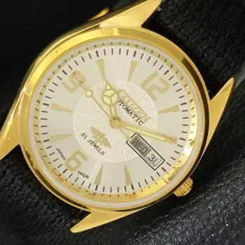 ВОССТАНОВЛЕННЫЕ АВТОМАТИЧЕСКИЕ ЧАСЫ CITIZEN 8200 JAPAN MENS СЕРЕБРИСТОГО ЦИФЕРБЛАТА A431455-2 R107-a431455