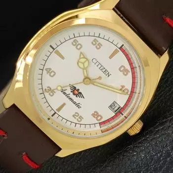 ВОССТАНОВЛЕННЫЕ АВТОМАТИЧЕСКИЕ ЧАСЫ CITIZEN 8200 JAPAN MENS DATE BEL DIAL WATCH a432607-2 R112-a432607