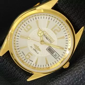 ВОССТАНОВЛЕННЫЕ JAPAN CITIZEN AUTOMATIC 8200 МУЖСКИЕ ЧАСЫ С СЕРЕБРИСТЫМ ЦИФЕРБЛАТОМ A431452-2 R107-a431452