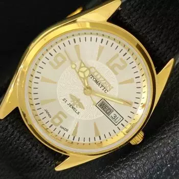 ВОССТАНОВЛЕННЫЕ МУЖСКИЕ ЧАСЫ CITIZEN AUTOMATIC 8200 JAPAN СЕРЕБРИСТОГО ЦИФЕРБЛАТА A431451-2 R107-a431451