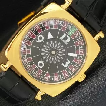 ВОССТАНОВЛЕННЫЕ МУЖСКИЕ ШВЕЙЦАРСКИЕ ЧАСЫ С РУЧНЫМ ЗАВОДОМ В СТИЛЕ АРТ-ДЕКО С ЧЕРНЫМ ЦИФЕРБЛАТОМ a431276-2 R106-a431276