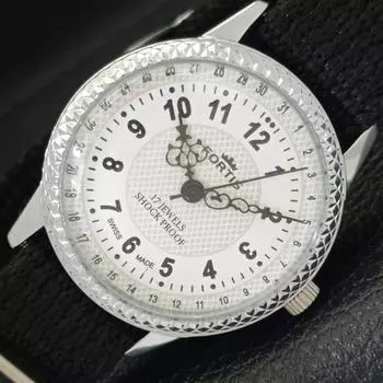 ВОССТАНОВЛЕННЫЕ МУЖСКИЕ ШВЕЙЦАРСКИЕ ЧАСЫ С РУЧНЫМ ЗАВОДОМ, БЕЛЫЙ ЦИФЕРБЛАТ a431627-2 R108-a431627