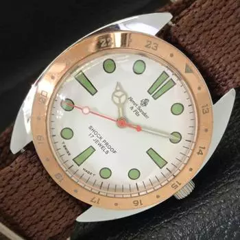 ВОССТАНОВЛЕННЫЕ ШВЕЙЦАРСКИЕ МУЖСКИЕ ЧАСЫ HENRI SANDOZ & FILS С БЕЛЫМ ЦИФЕРБЛАТОМ A432302-2 R111-a432302