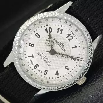 ВОССТАНОВЛЕННЫЕ ШВЕЙЦАРСКИЕ МУЖСКИЕ ЧАСЫ С РУЧНЫМ ЗАВОДОМ, БЕЛЫЙ ЦИФЕРБЛАТ a431621-2 R108-a431621