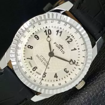 ВОССТАНОВЛЕННЫЕ ШВЕЙЦАРСКИЕ МУЖСКИЕ ЧАСЫ С РУЧНЫМ ЗАВОДОМ, СЕРЕБРИСТЫЙ ЦИФЕРБЛАТ a431665-2 R108-a431665