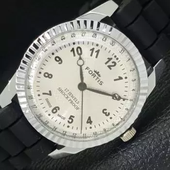 ВОССТАНОВЛЕННЫЕ ШВЕЙЦАРСКИЕ МУЖСКИЕ ЧАСЫ С РУЧНЫМ ЗАВОДОМ, СЕРЕБРЯНЫЙ ЦИФЕРБЛАТ a430216-2 R102-a430216