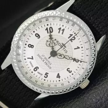 ВОССТАНОВЛЕННЫЕ ШВЕЙЦАРСКИЕ МУЖСКИЕ ЧАСЫ С РУЧНЫМ ЗАВОДОМ, БЕЛЫЙ ЦИФЕРБЛАТ a431624-2 R108-a431624