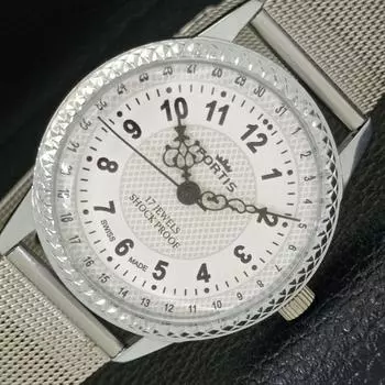 ВОССТАНОВЛЕННЫЕ ШВЕЙЦАРСКИЕ МУЖСКИЕ ЧАСЫ С РУЧНЫМ ЗАВОДОМ, БЕЛЫЙ ЦИФЕРБЛАТ a431633-2 R108-a431633