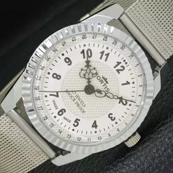 ВОССТАНОВЛЕННЫЕ ШВЕЙЦАРСКИЕ МУЖСКИЕ ЧАСЫ С РУЧНЫМ ЗАВОДОМ, БЕЛЫЙ ЦИФЕРБЛАТ a431654-2 R108-a431654