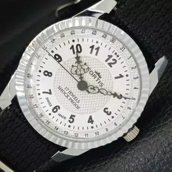 ВОССТАНОВЛЕННЫЕ ШВЕЙЦАРСКИЕ МУЖСКИЕ ЧАСЫ С РУЧНЫМ ЗАВОДОМ, БЕЛЫЙ ЦИФЕРБЛАТ a431641-2 R108-a431641