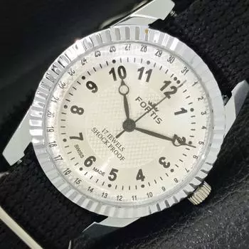 ВОССТАНОВЛЕННЫЕ ШВЕЙЦАРСКИЕ МУЖСКИЕ ЧАСЫ С РУЧНЫМ ЗАВОДОМ, СЕРЕБРИСТЫЙ ЦИФЕРБЛАТ a431656-2 R108-a431656