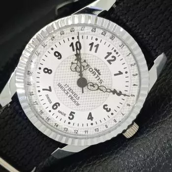 ВОССТАНОВЛЕННЫЕ ШВЕЙЦАРСКИЕ МУЖСКИЕ ЧАСЫ С РУЧНЫМ ЗАВОДОМ, БЕЛЫЙ ЦИФЕРБЛАТ a431645-2 R108-a431645