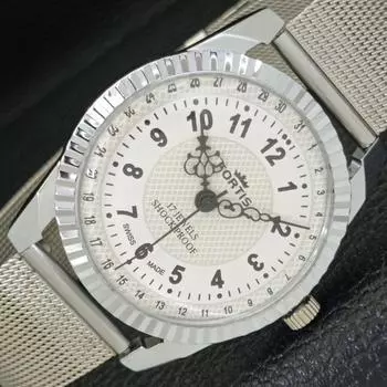 ВОССТАНОВЛЕННЫЕ ШВЕЙЦАРСКИЕ МУЖСКИЕ ЧАСЫ С РУЧНЫМ ЗАВОДОМ, БЕЛЫЙ ЦИФЕРБЛАТ a431649-2 R108-a431649