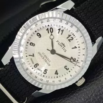 ВОССТАНОВЛЕННЫЕ ШВЕЙЦАРСКИЕ МУЖСКИЕ ЧАСЫ С РУЧНЫМ ЗАВОДОМ, СЕРЕБРИСТЫЙ ЦИФЕРБЛАТ a431660-2 R108-a431660