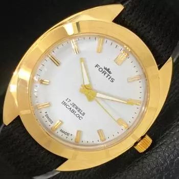 ВОССТАНОВЛЕННЫЕ ШВЕЙЦАРСКИЕ МУЖСКИЕ МЕХАНИЧЕСКИЕ ЧАСЫ С РУЧНЫМ ЗАВОДОМ, БЕЛЫЙ ЦИФЕРБЛАТ a431018-2 R105-a431018