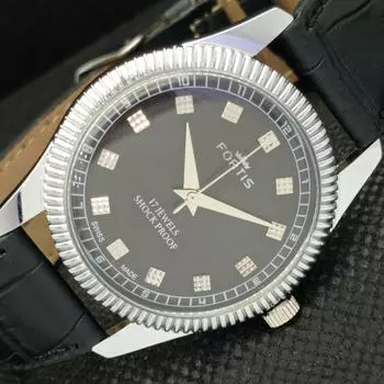 ВОССТАНОВЛЕННЫЕ ШВЕЙЦАРСКИЕ МУЖСКИЕ НАРУЧНЫЕ ЧАСЫ С ЗАВОДОМ a308740-1 Sku587c-a308740