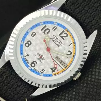 ВОССТАНОВЛЕННЫЕ ВИНТАЖНЫЕ ЧАСЫ CITIZEN AUTO 8200 ЯПОНИЯ МУЖСКИЕ D/D БЕЛЫЕ ЧАСЫ 610a-a317514-9 SKU610a-a317514