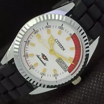 ВОССТАНОВЛЕННЫЕ ВИНТАЖНЫЕ ЧАСЫ CITIZEN AUTO 8200 ЯПОНИЯ МУЖСКИЕ D/D БЕЛЫЕ ЧАСЫ 557a-a295415-2 SKU557a-a295415