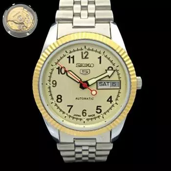 ВОССТАНОВЛЕННЫЕ ВИНТАЖНЫЕ МУЖСКИЕ АВТОМАТИЧЕСКИЕ ЧАСЫ SEIKO С ПРОЗРАЧНОЙ ЗАДНЕЙ СТОРОНОЙ ЯПОНИЯ a304727-2 SKU575a-a304727