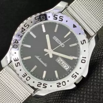 ВОССТАНОВЛЕННЫЕ ВИНТАЖНЫЕ МУЖСКИЕ ЧАСЫ SEIKO 5 AUTO JAPAN ARABIC BLACK 587c-a308925-2 SKU587c-a308925