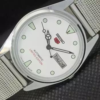 ВОССТАНОВЛЕННЫЕ ВИНТАЖНЫЕ МУЖСКИЕ ЧАСЫ SEIKO 5 AUTOMATIC JAPAN D/D a266365-2 Количествоseikoa266365