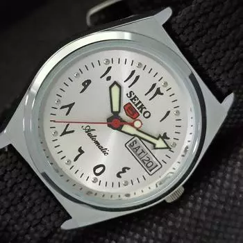 ВОССТАНОВЛЕННЫЕ ВИНТАЖНЫЕ МУЖСКИЕ ЧАСЫ SEIKO 5 AUTOMATIC JAPAN DAY/DATE 533d-a280217-9 SKU533d-a280217-2