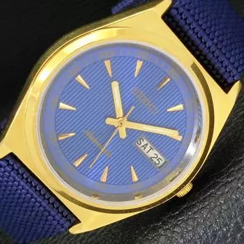 ВОССТАНОВЛЕННЫЕ ВИНТАЖНЫЕ МУЖСКИЕ ЧАСЫ SEIKO AUTOMATIC 6309A ИЗ ЯПОНИИ С СИНИМ ЦИФЕРБЛАТОМ a435145-2 R122-a435145