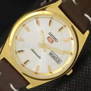 ВОССТАНОВЛЕННЫЕ ВИНТАЖНЫЕ МУЖСКИЕ СЕРЕБРЯНЫЕ ЧАСЫ SEIKO 5 AUTO 6309A ИЗ ЯПОНИИ 595c-a319234-9 SKU595c-a319234