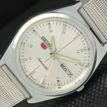 ВОССТАНОВЛЕННЫЕ ВИНТАЖНЫЕ МУЖСКИЕ СЕРЕБРЯНЫЕ ЧАСЫ SEIKO 5 AUTO 6309A ИЗ ЯПОНИИ 593c-a314834-2 SKU593c-a314834