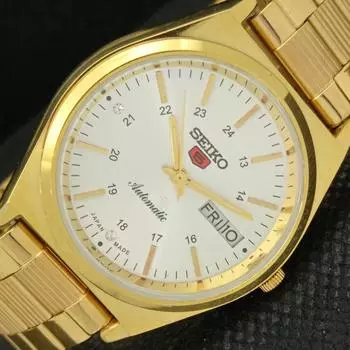 ВОССТАНОВЛЕННЫЕ ВИНТАЖНЫЕ МУЖСКИЕ СЕРЕБРЯНЫЕ ЧАСЫ SEIKO 5 AUTO 6309A ИЗ ЯПОНИИ 593a-a311267-9 SKU593a-a311267