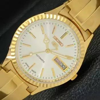 ВОССТАНОВЛЕННЫЕ ВИНТАЖНЫЕ SEIKO 5 AUTO 6309A ЯПОНИЯ МУЖСКИЕ СЕРЕБРЯНЫЕ ЧАСЫ С ЦИФЕРБЛАТОМ a425922-2 RL620a-a425922