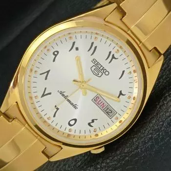 ВОССТАНОВЛЕННЫЕ ВИНТАЖНЫЕ SEIKO 5 AUTO 6309A ЯПОНИЯ МУЖСКИЕ АРАБСКИЕ СЕРЕБРЯНЫЕ ЧАСЫ a425929-2 RL620a-a425929