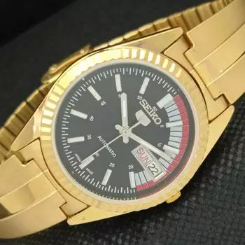 ВОССТАНОВЛЕННЫЕ ВИНТАЖНЫЕ SEIKO 5 AUTO 6309A ЯПОНИЯ МУЖСКИЕ ЧАСЫ D/D ЧЕРНЫЕ 587b-a308603-2 SKU587b-a308603
