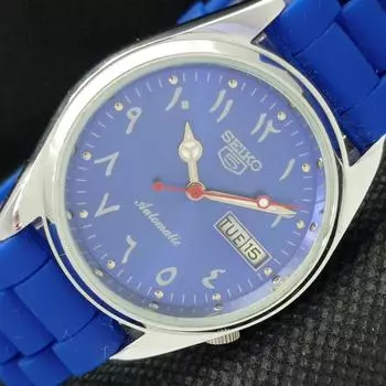 ВОССТАНОВЛЕННЫЕ ВИНТАЖНЫЕ SEIKO 5 AUTO 6309A ЯПОНИЯ МУЖСКИЕ D/D АРАБСКИЕ ЧАСЫ 602-a313606-9 SKU602-a313606