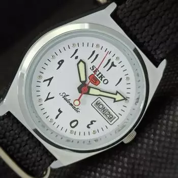 ВОССТАНОВЛЕННЫЕ ВИНТАЖНЫЕ SEIKO 5 AUTO 6309A ЯПОНИЯ МУЖСКИЕ АРАБСКИЕ ЧАСЫ 533c-a279839-2 SKU533c-a279839