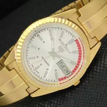 ВОССТАНОВЛЕННЫЕ ВИНТАЖНЫЕ SEIKO 5 AUTO 6309A ЯПОНИЯ МУЖСКИЕ СЕРЕБРЯНЫЕ ЧАСЫ 587b-a308591-2 SKU587b-a308591