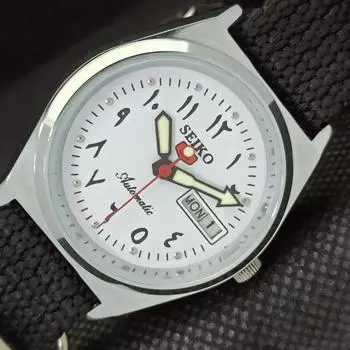ВОССТАНОВЛЕННЫЕ ВИНТАЖНЫЕ SEIKO 5 AUTO 6309A ЯПОНИЯ МУЖСКИЕ АРАБСКИЕ ЧАСЫ 533c-a279902-9 SKU533c-a279902