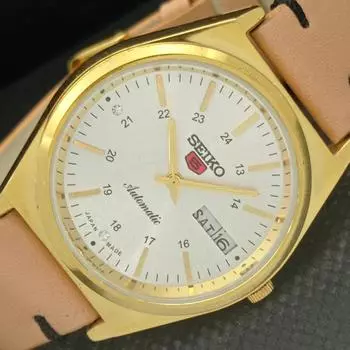 ВОССТАНОВЛЕННЫЕ ВИНТАЖНЫЕ SEIKO 5 AUTO 6309A ЯПОНИЯ МУЖСКИЕ СЕРЕБРЯНЫЕ ЧАСЫ 593a-a311269-9 SKU593a-a311269