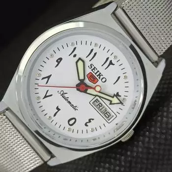 ВОССТАНОВЛЕННЫЕ ВИНТАЖНЫЕ SEIKO 5 AUTO 6309A ЯПОНИЯ МУЖСКИЕ АРАБСКИЕ ЧАСЫ 533c-a279824-9 SKU533c-a279824