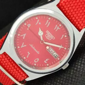 ВОССТАНОВЛЕННЫЕ ВИНТАЖНЫЕ SEIKO 5 AUTO 6309A ЯПОНИЯ МУЖСКИЕ ЧАСЫ D/D АРАБСКИЙ a266352-9 Количествоseikoa266352-1