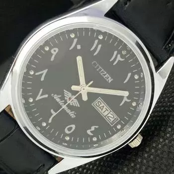 ВОССТАНОВЛЕННЫЕ ВИНТАЖНЫЕ SEIKO 5 AUTO 6309A ЯПОНИЯ МУЖСКИЕ АРАБСКИЕ ЧАСЫ 593c-a314817-2 SKU593c-a314817
