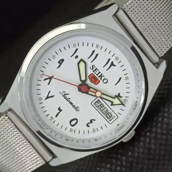ВОССТАНОВЛЕННЫЕ ВИНТАЖНЫЕ SEIKO 5 AUTO 6309A ЯПОНИЯ МУЖСКИЕ АРАБСКИЕ ЧАСЫ 533c-a279828-6 lot533c-a279828