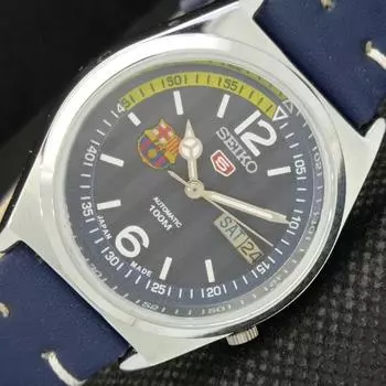 ВОССТАНОВЛЕННЫЕ ВИНТАЖНЫЕ SEIKO 5 AUTO 7009A ЯПОНИЯ МУЖСКИЕ D/D СИНИЕ ЧАСЫ 610b-a317926-9 SKU610b-a317926