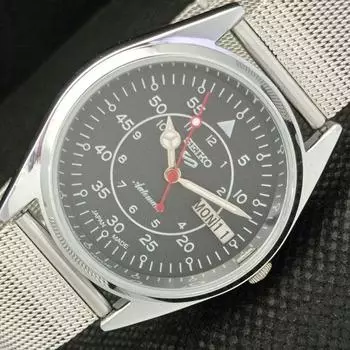 ВОССТАНОВЛЕННЫЕ ВИНТАЖНЫЕ SEIKO 5 АВТОМАТИЧЕСКИЕ 6309A ЯПОНИЯ МУЖСКИЕ ЧАСЫ D/D ЧЕРНЫЕ a266351-9 Количествоseikoa266351-1