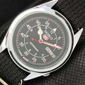 ВОССТАНОВЛЕННЫЕ ВИНТАЖНЫЕ SEIKO 5 АВТОМАТИЧЕСКИЕ 6309A ЯПОНИЯ МУЖСКИЕ ЧАСЫ D/D ЧЕРНЫЕ a318630-9 Seiko-a318630-1